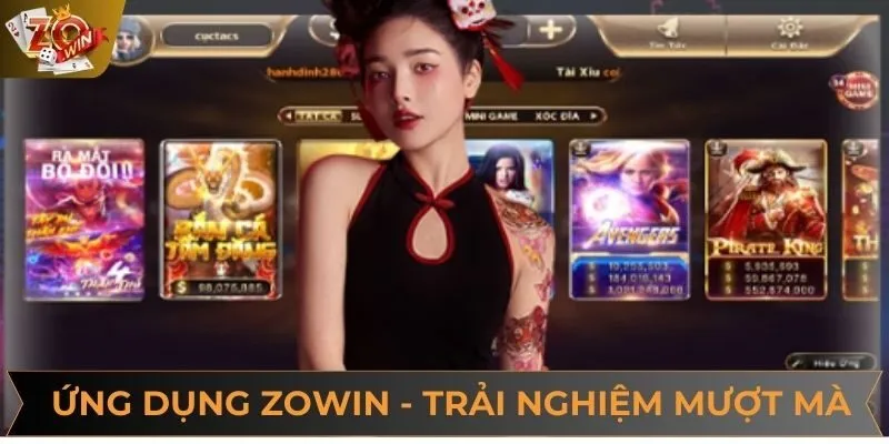 Ứng Dụng Mobile Zowin - Trải Nghiệm Giải Trí Đẳng Cấp