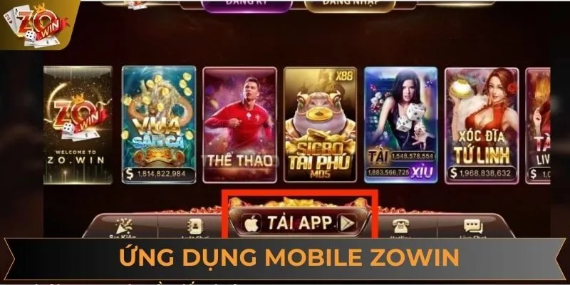 Thông tin giới thiệu về ứng dụng mobile ZOWIN siêu tiện lợi